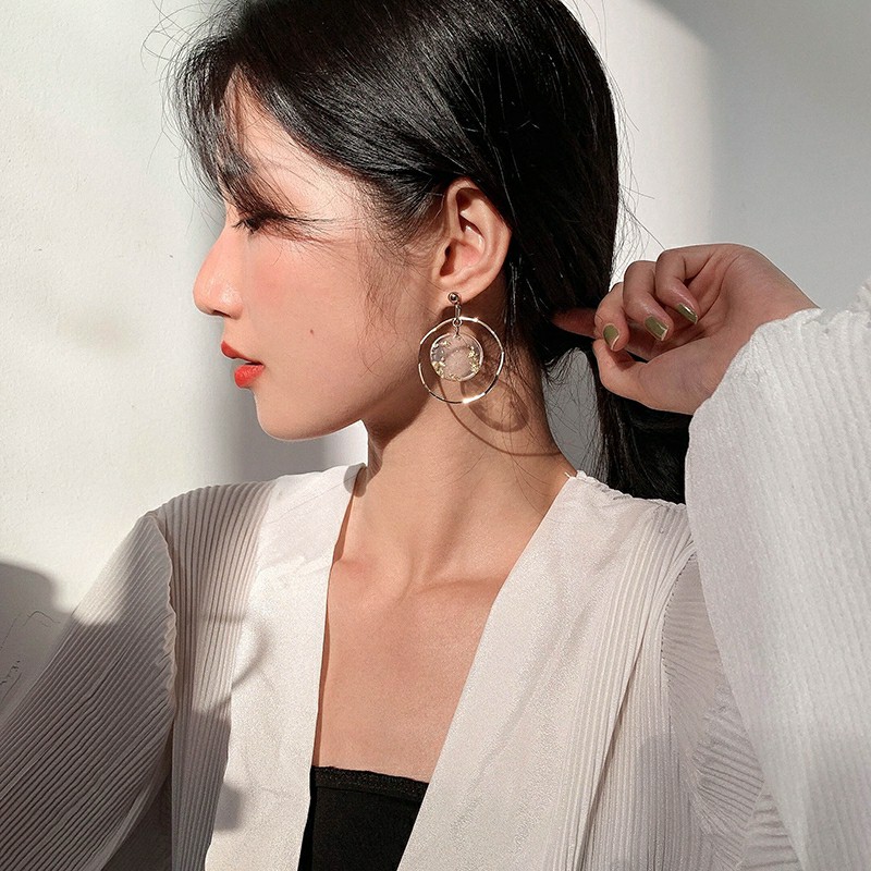Bông tai dáng tròn dễ thương MS125