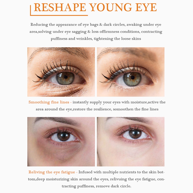 Kem Dưỡng Da Mắt Vitamin C Hyaluronic Acid Loại Bỏ Quầng Thâm Làm Sáng Da