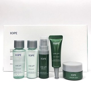 Set dưỡng chống lão hoá IOPE LIVE LIFT TRIAL 5 ITEMS