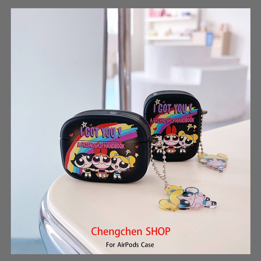 Vỏ Bảo Vệ Hộp Sạc Tai Nghe AirPods3 2021 3 Hình Oval Màu Cầu Vồng Dễ Thương