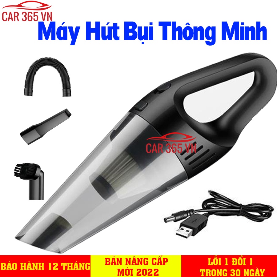Máy hút bụi không dây cho xe hơi cao cấp - Hút mạnh, hoạt động êm ái và tiện lợi -BH12T-1đổi1-30ngày
