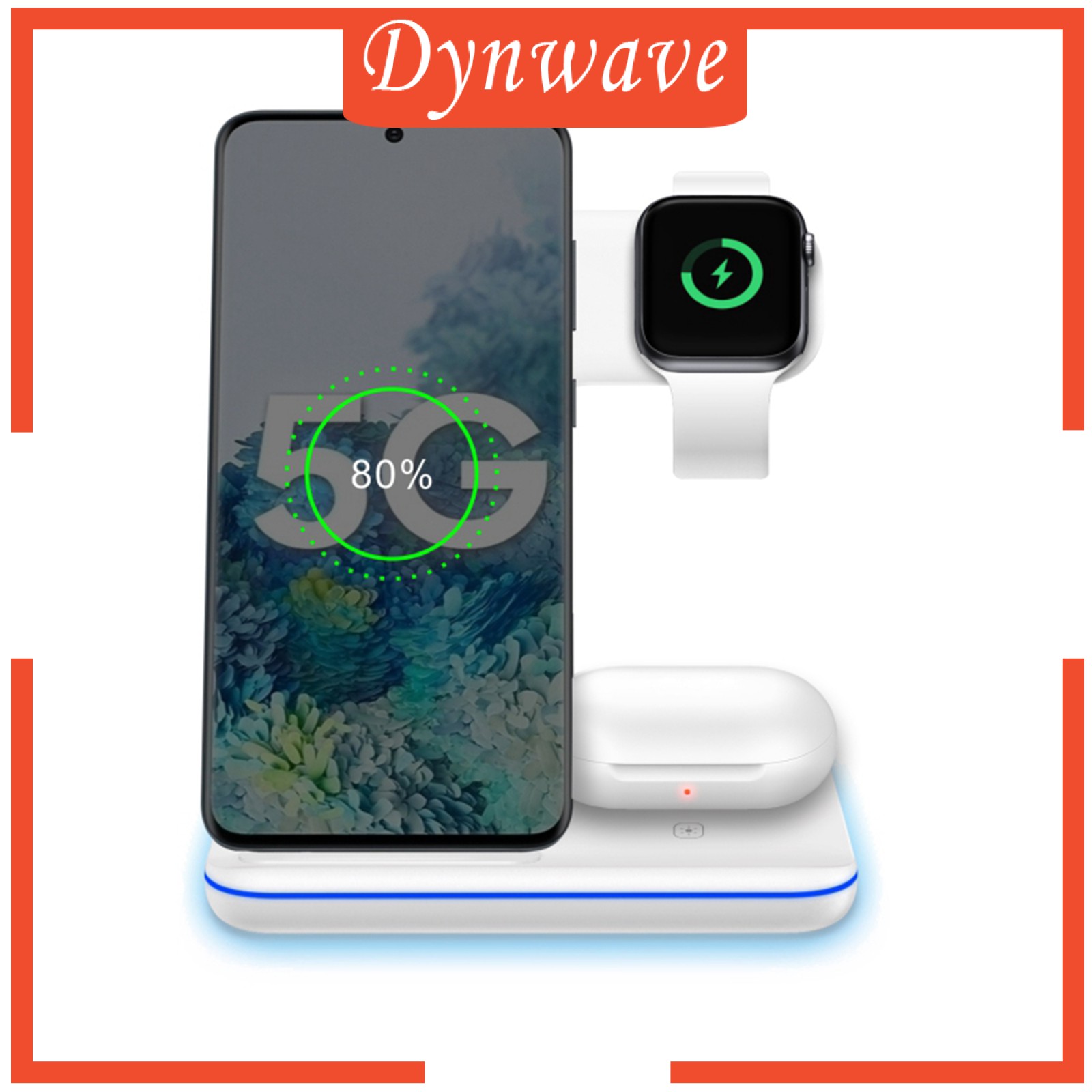 [DYNWAVE] 3 in 1 15W Wireless Fast Charging Station Charger Dock Stand for iPhone