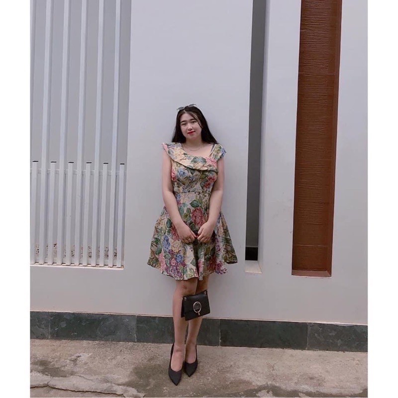 Đầm hoa cổ u bigsize 60=>90kg | BigBuy360 - bigbuy360.vn