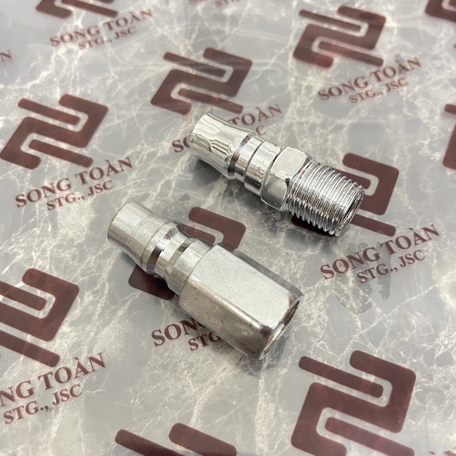 Khớp nối PM ren ngoài PF ren trong 13 nối nhanh vào khớp lắp dây hơi khí nén Quick air adaptor