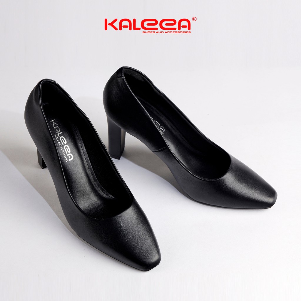 Giày Cao Gót 7p Nữ KALEEA UK1911 - Gót Nhọn Đế Cao Su Mũi Trơn Thiết Kế Đơn Giản