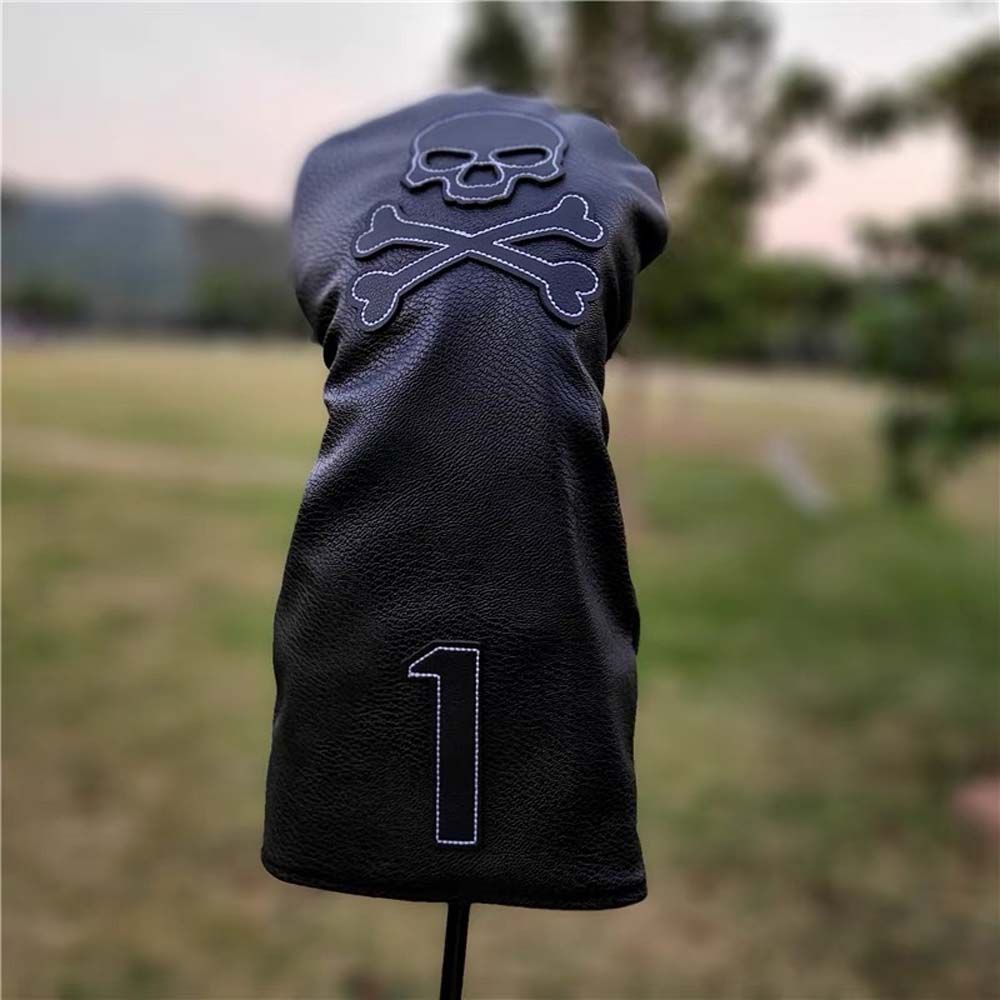 Vỏ bọc đầu gậy đánh golf thiết kế hình đầu lâu gỗ 135H cho unisex