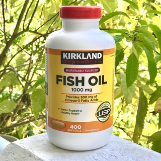 Dầu Cá Kirkland Signature Omega 3 Fish Oil Của Mỹ Loại 1000mg 400 Viên