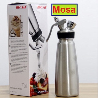 Bình xịt kem tươi mosa 500ml 1000ml 1l 2l bình inox cao cấp bóng đẹp siêu bền