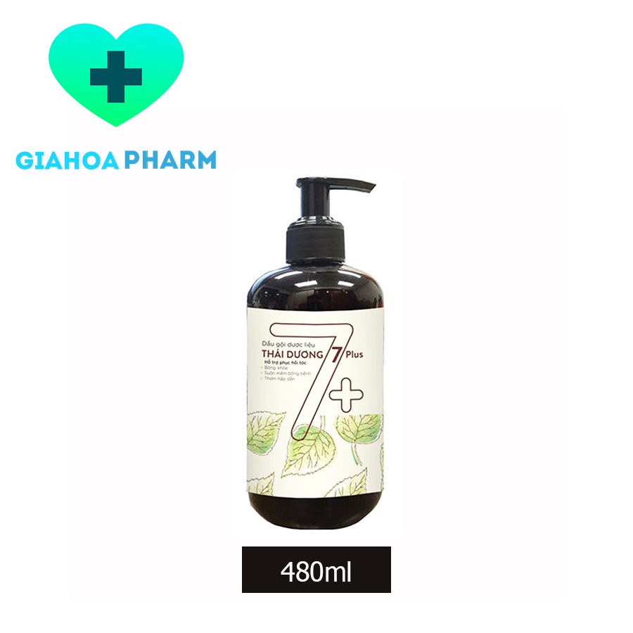 Dầu gội dược liệu Thái Dương 7 Plus / 7+ chai 480ml