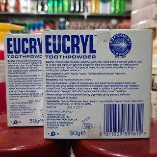 Bột tẩy trắng răng Eucryl 50g (Chính hãng)