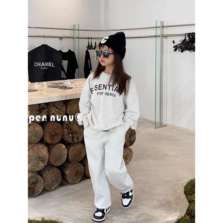 Bộ thun dài tay, bộ thun dài tay bé gái nhiều màu, bộ thun cá tính  013604