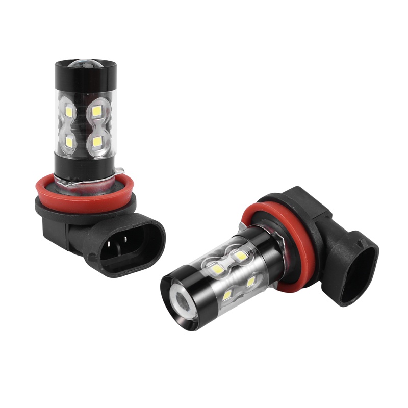 Set 2 Bóng Đèn Sương Mù Siêu Sáng 50W H11/H8 10-SMD Dành Cho Ô Tô