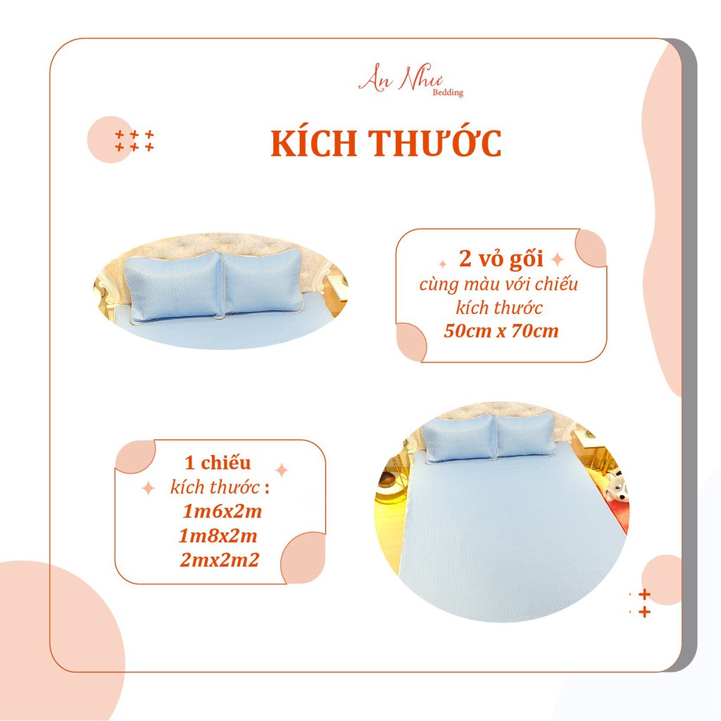 Chiếu điều hòa 💖m6/m8/2m💖 chiếu cao su non, chiếu điều hòa cao su non tencel An Như Bedding