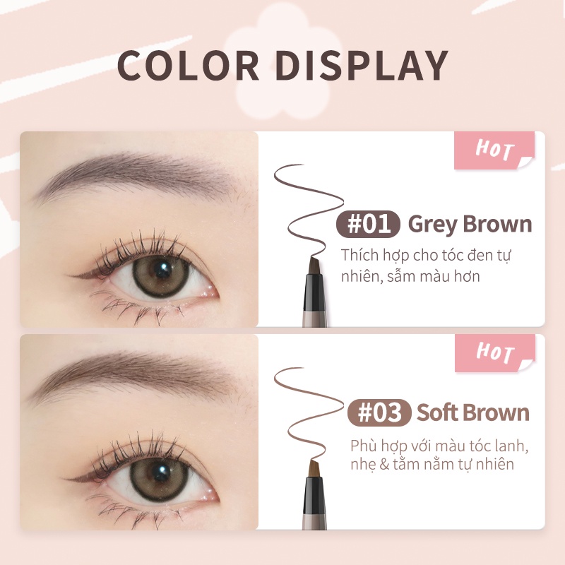 Bút kẻ lông mày JUDYDOLL dạng lỏng tự nhiên lâu trôi không phai không nhòe