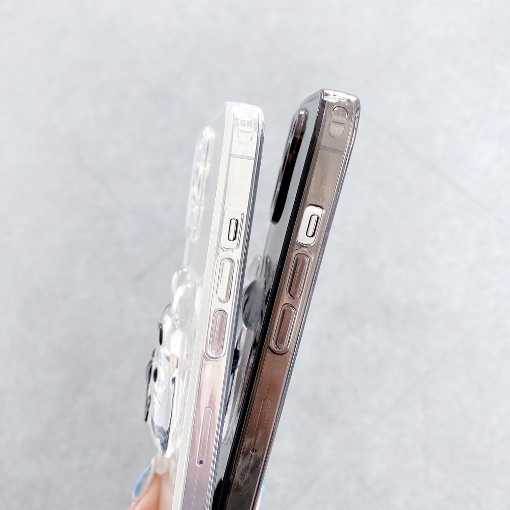 Apple Ốp Điện Thoại tpu Mềm Hình Gấu 3d Cho iphone xs xr xs max 11 12 13 14 15 pro max se 2020 8 7 6 6s plus mini 7g 8g 7p 8p Vỏ