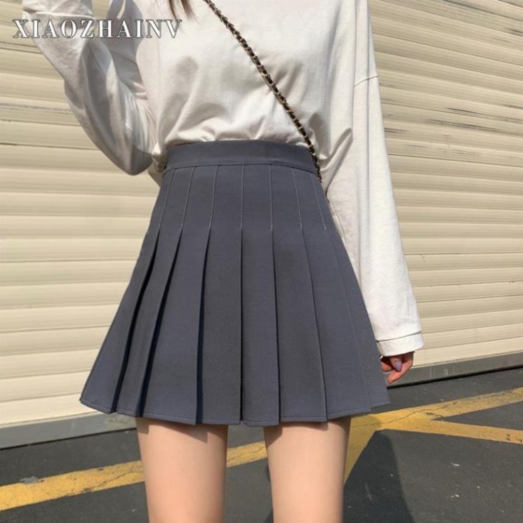 Yena Chân váy lưng cao dáng chữ A thiết kế xếp ly xinh xắn cho nữ | BigBuy360 - bigbuy360.vn