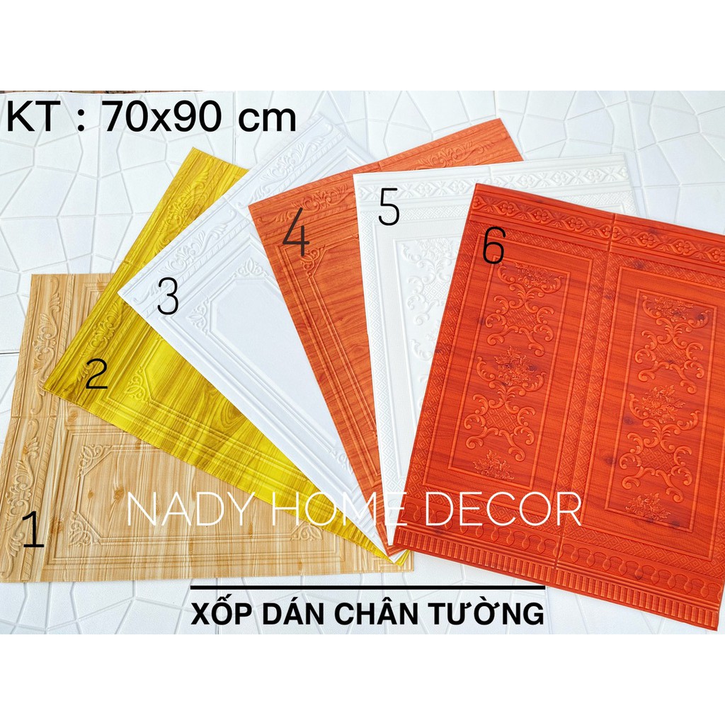 [Mã LIFE2410K giảm 10K đơn 20K] Xốp Dán Chân Tường Giả Gỗ KÍch Thước 70x90 Cm Hàng Loại 1 Cao Cấp