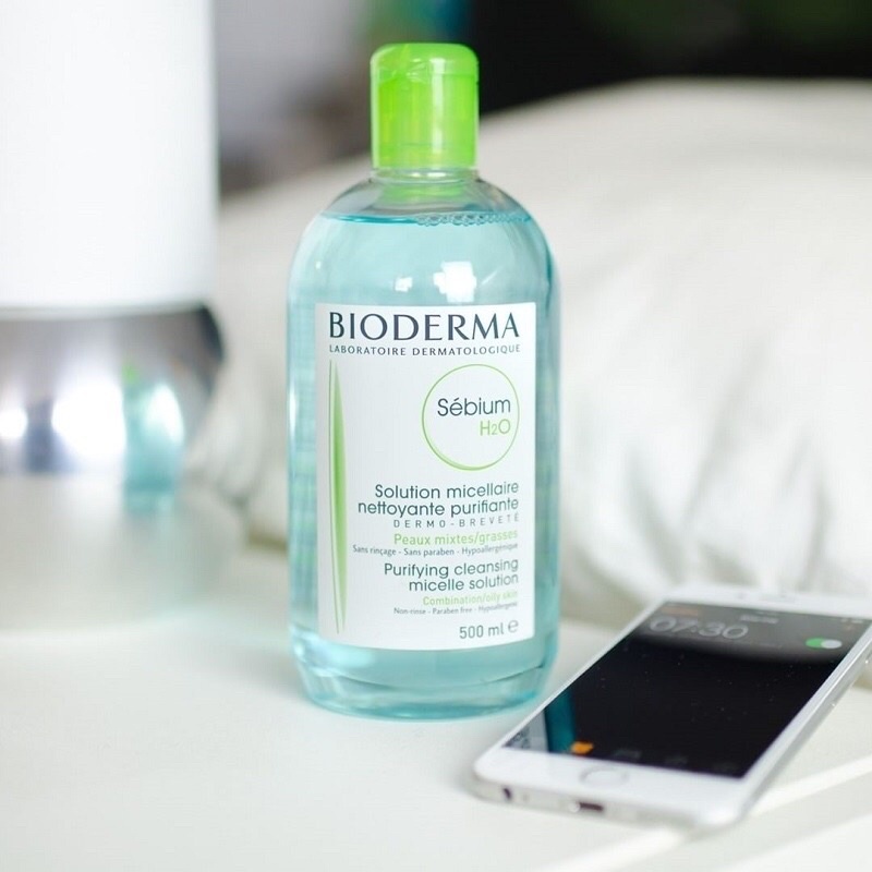 Nước tẩy trang Bioderma Sebium H2O 500ml (Màu Xanh) chuyên giành cho da dầu | BigBuy360 - bigbuy360.vn