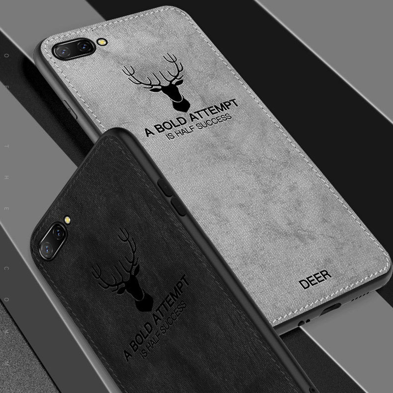 Ốp điện thoại TPU mềm chống bám vân tay in hình con nai cho Iphone Xs Max 6 6s 7 8 Plus X Xs Xr