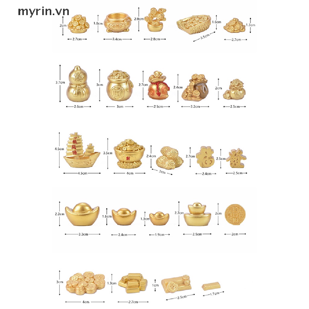 Phụ Kiện Trang Trí Phong Cảnh Năm Mới Bằng Nhựa Resin DIY