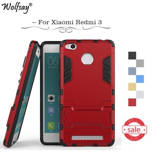 Ốp Điện Thoại Cứng Chống Sốc Kèm Giá Đỡ Cho Xiaomi redmi 3 / redmi 3X / redmi 3S / redmi 3 Pro