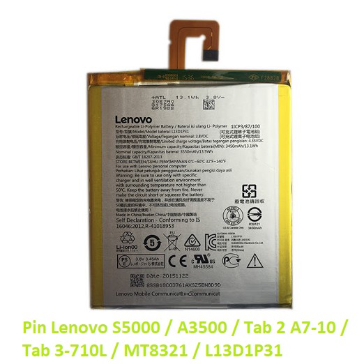 Pin Lenovo S5000 / A3500 / Tab 2 A7-10 / Tab 3-710L / MT8321 / L13D1P31