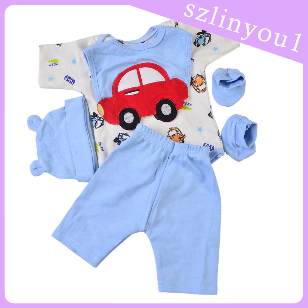 Set 5 Bộ Áo Liền Quần Đáng Yêu Cho Búp Bê 22-23 &quot;