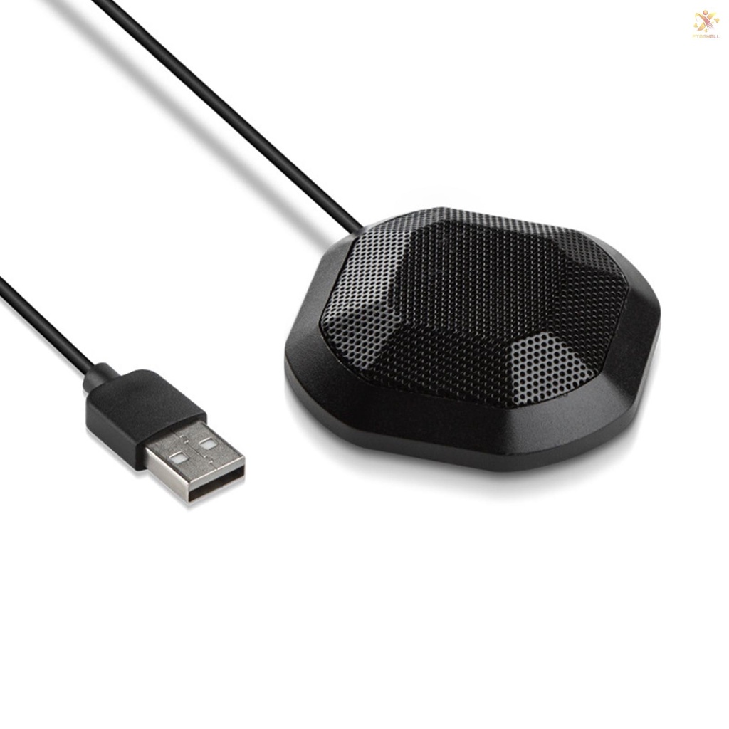 Micro Hội Nghị E-T Cổng USB Xoay 360 Độ° Bộ Micro Thu Âm Đa Hướng Không Ồn Cho PC Laptop | BigBuy360 - bigbuy360.vn