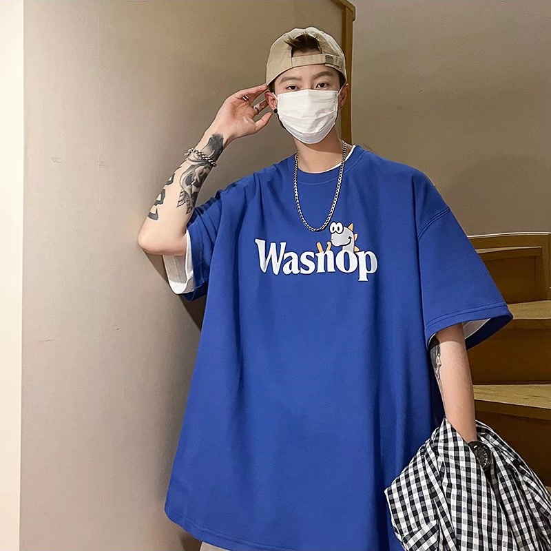 Áo Thun Tay Ngắn Dáng Rộng In Chữ Cỡ Lớn Thoải Mái Thời Trang Mùa Hè Cho Nam Và Nữ Size M-5XL