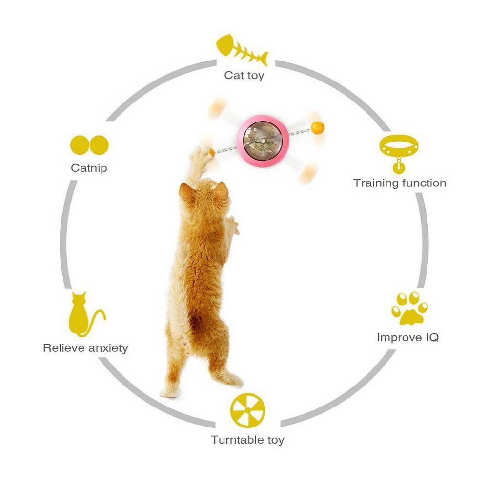 Đồ Chơi Bóng Xoay Tương Tác Với Mèo Cưng