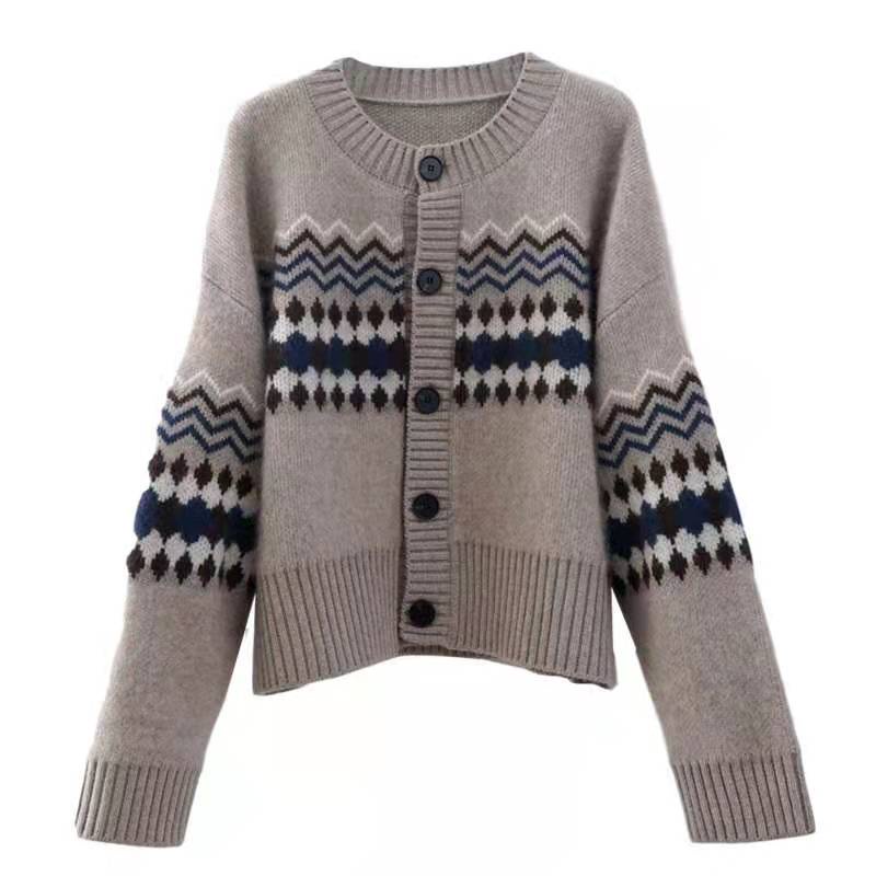 Áo khoác cardigan bằng vải lông cừu mềm mại kiểu dáng thời trang | BigBuy360 - bigbuy360.vn