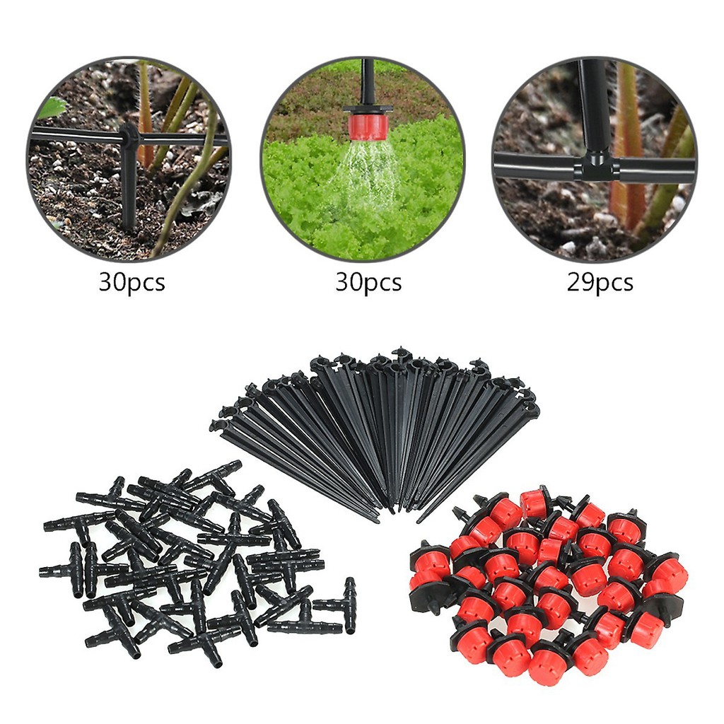 Bộ KIT Tự Động Tưới Cây Phun Sương, Nhỏ Giọt 2 Trong 1 Cao Cấp kèm 25m dây và đầy đủ phụ kiện
