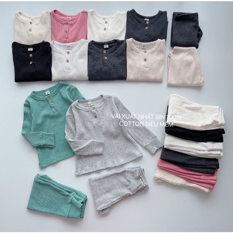 SÉT 2 BỘ COTTON XUẤT NHẬT SIÊU MỀM CHO BÉ