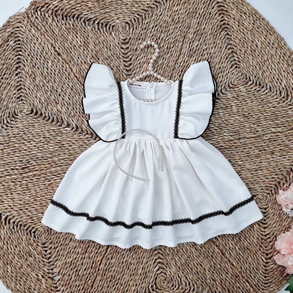 Váy Đầy Tháng Cho Bé Gái VY DESIGN. Váy Công Chúa Lolita Đỏ Có Size Bé Gái Sơ Sinh 0 12 Tháng, Kèm Băng Đô. Đầm Em Bé