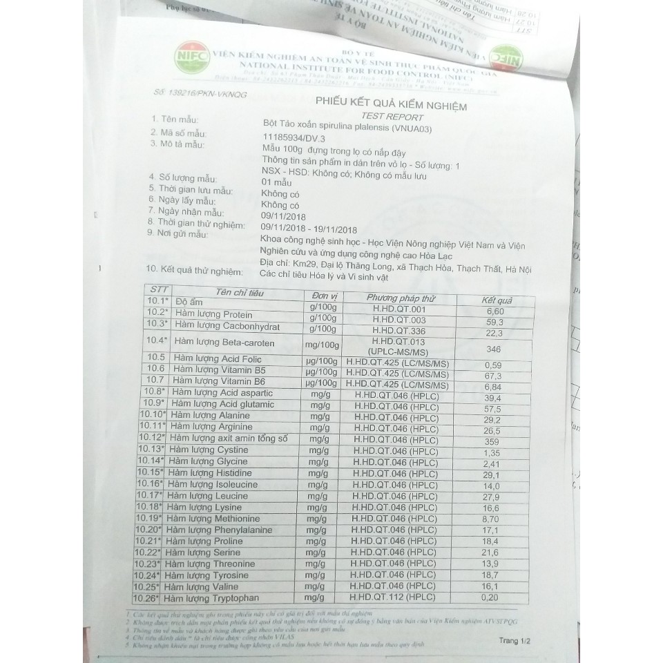 Tảo xoắn SPIRULINA/ Mediworld .