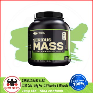 [Free ship] Sữa Tăng Cân Cho Người Gầy On Optimum Nutrition Serious Mass 6 lbs (2.6 kg) [100% USA] Authentic 100%
