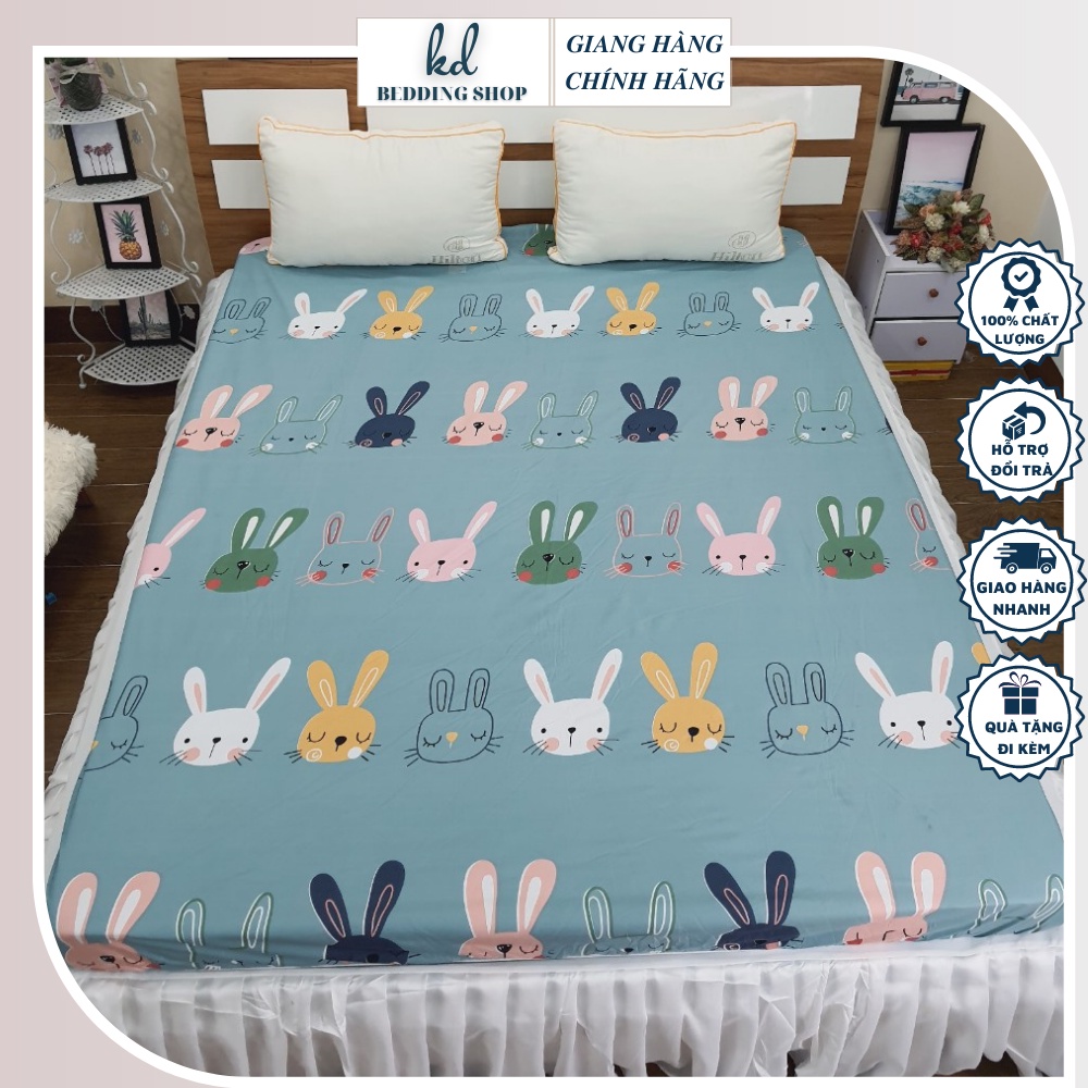 Ga chống thấm cotton tự nhiên, drap giường chống thấm tuyệt đối KD-BEDDING kích thước m2 m6 m8 2m2 cho mọi gia đình