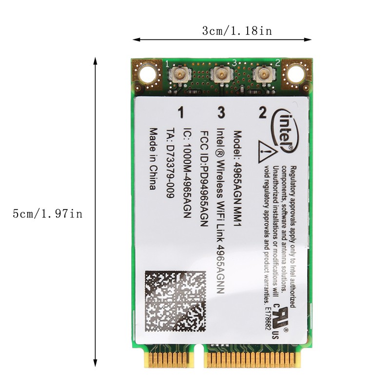 Card Wifi Mini PCI-E 2 băng tần kép cho Intel 4965anm1 | BigBuy360 - bigbuy360.vn