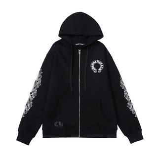 Áo khoác khóa kéo có nón thời trang unisex