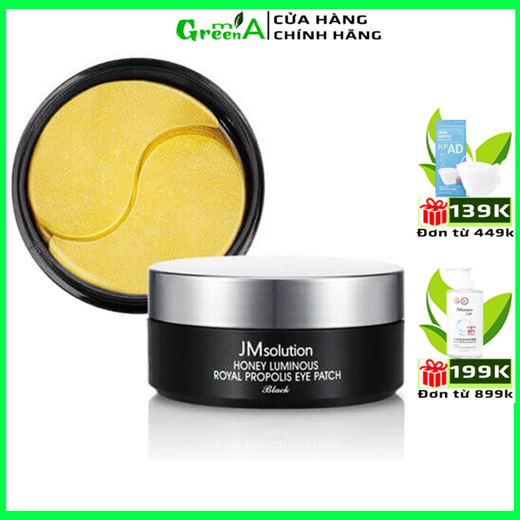 Mặt Nạ Mắt JMsolution Honey Luminous Royal Propolis Eye Patch Dưỡng Vùng Da Mắt Săn Chắc Hơn Với Chiết Xuất Từ Mật Ong