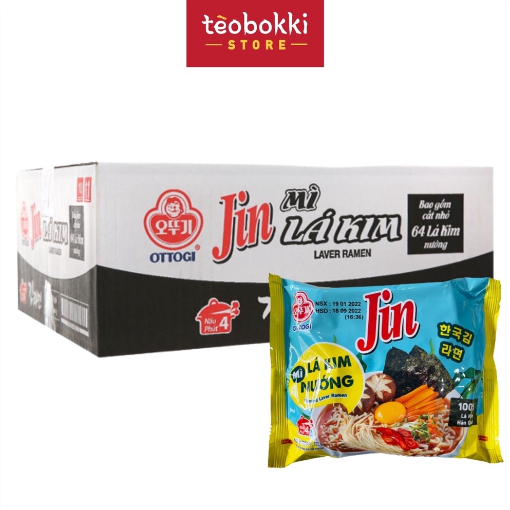[Mã BMLTA50 giảm đến 50K đơn 99K] Thùng 20 gói Mì Lá Kim Ottogi 122g