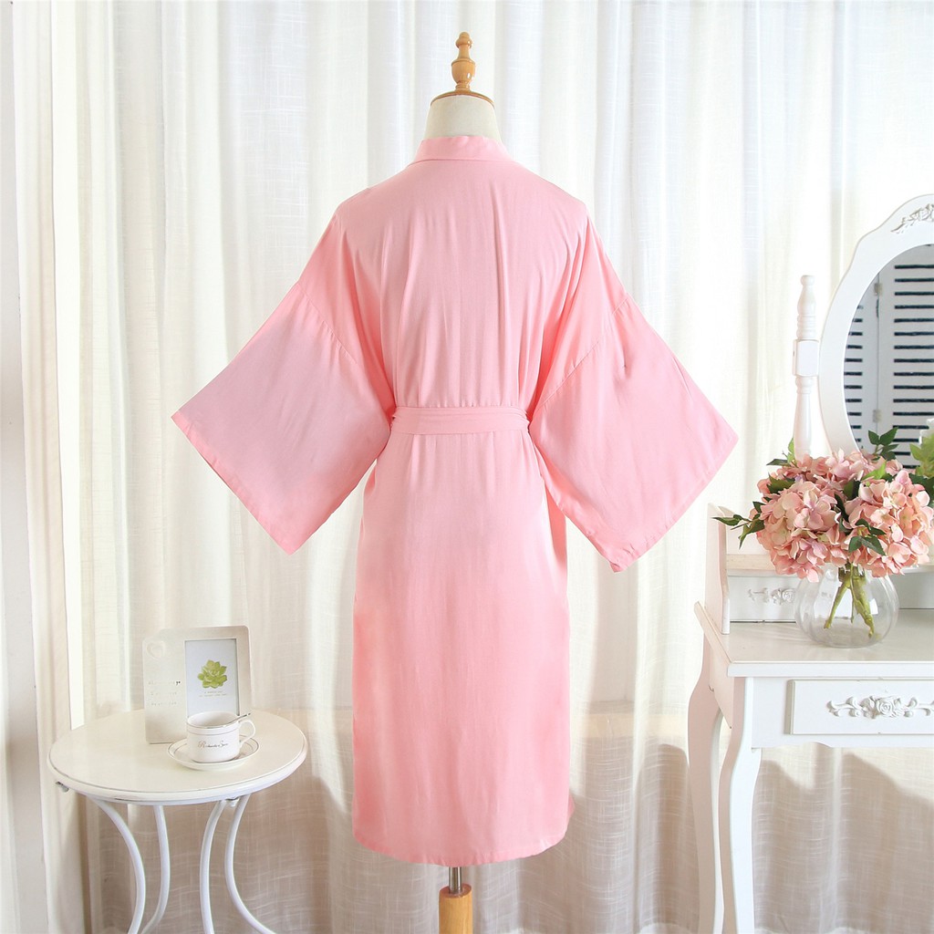 Áo Choàng Ngủ/Tắm Vải cotton Màu Sắc Đơn Giản Thời Trang Cho Nam Nữ