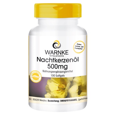 Tinh dầu hoa anh thảo WARNKE Nachtkerzenol 500mg giúp làm đẹp da tóc của Đức