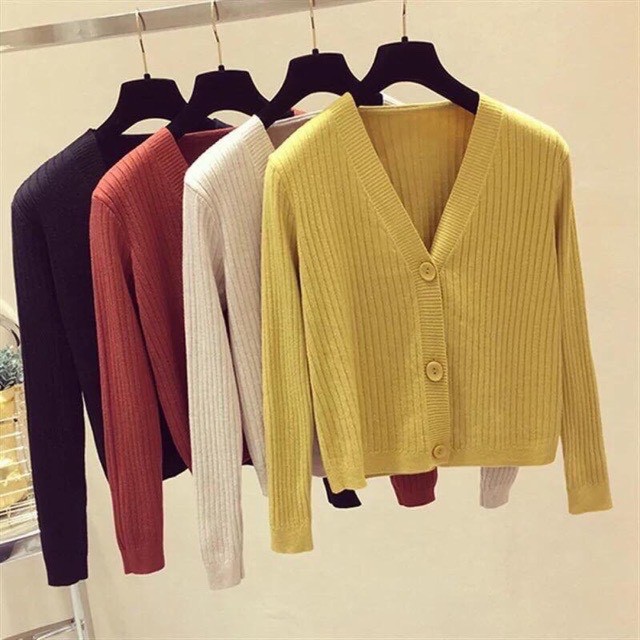 ÁO LEN CARDIGAN 3 CÚC