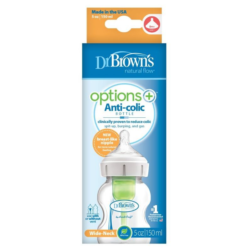 Bình sữa cổ rộng Dr Brown's options Plus 150ml và 270ml