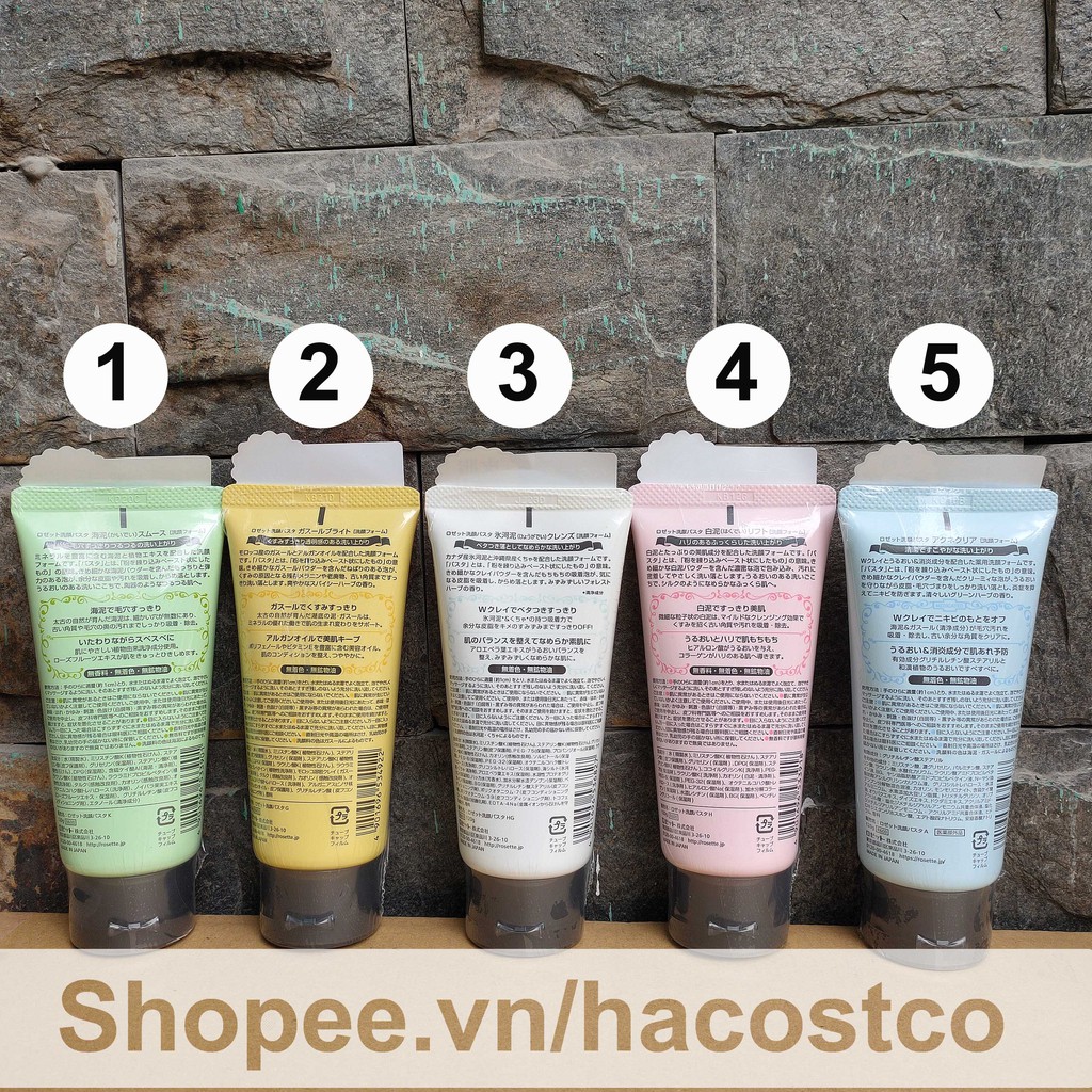 Sữa Rửa Mặt Rosette Thiên Nhiên 120g có nhiều màu | BigBuy360 - bigbuy360.vn