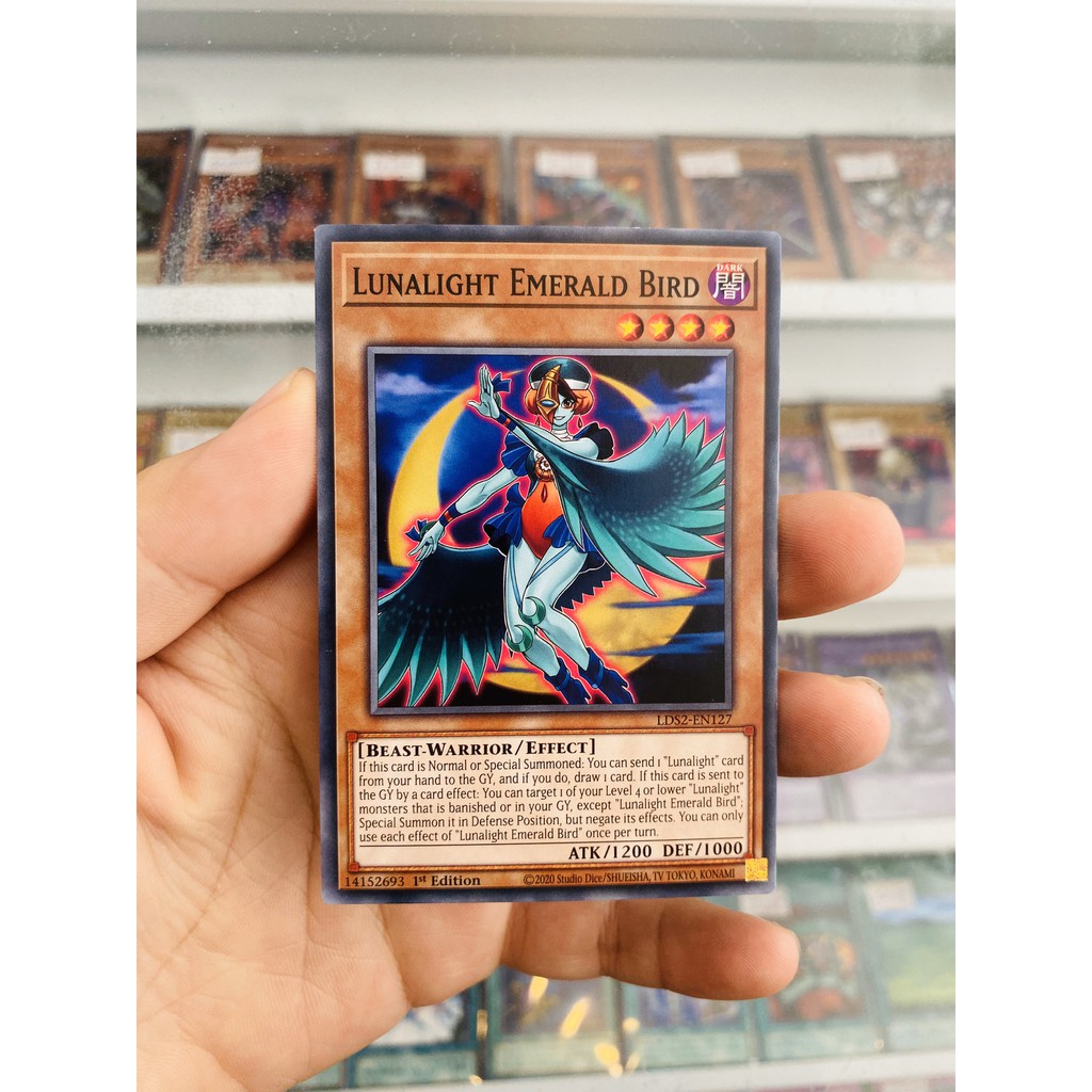 Thẻ Bài YugiOh! Mã LDS2-EN127 - Lunalight Emerald Bird - Common - 1st Edition
