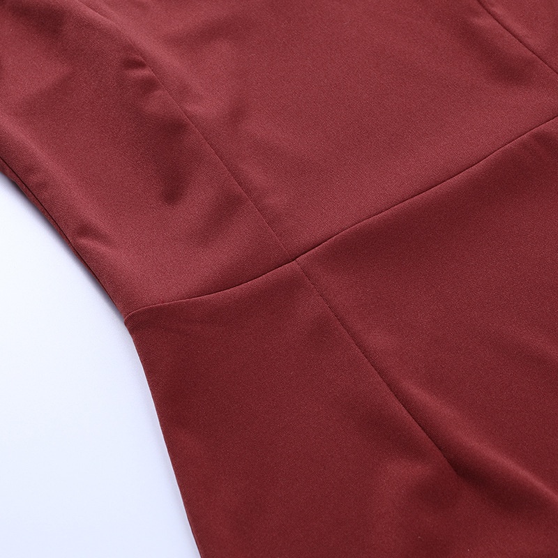 Đầm Hai Dây Màu Trơn Xẻ Tà Thời Trang Cho Nữ