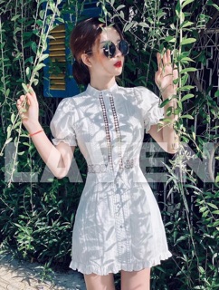 VÁY XÔ PHỐI REN EO