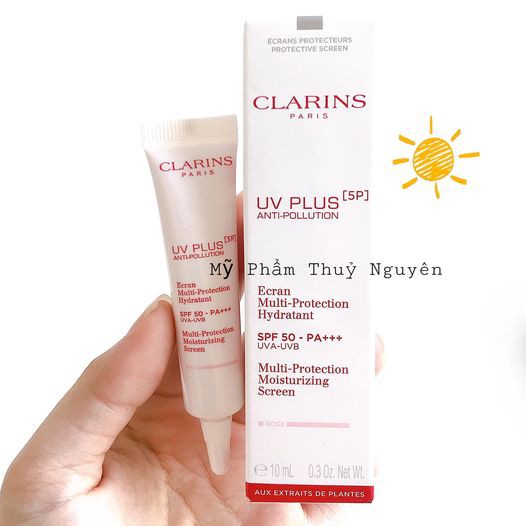 Kem chống nắng Clarins UV plus anti-polution SPF 50 PA+++ mini size 10ml